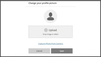Screenshot of Change Profile window within Collaborate