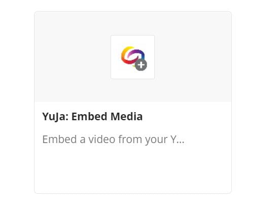 Image of YuJa: Embed Media