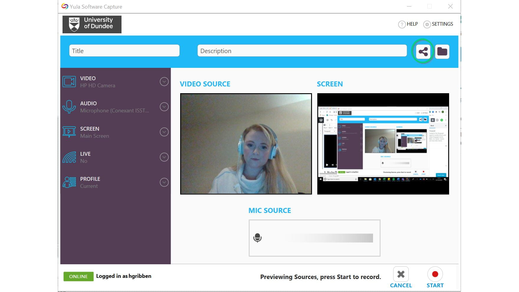 Image of YuJa Recording Client
