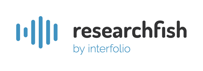 Researchfish Logo with text Researchfish by Interfolio