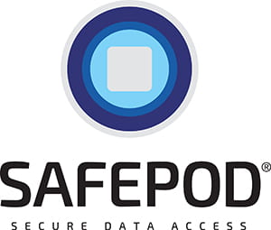 SafePod logo shows the text SafePod Secure Data Access