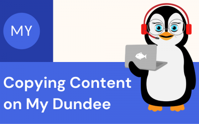 Copying Content on My Dundee