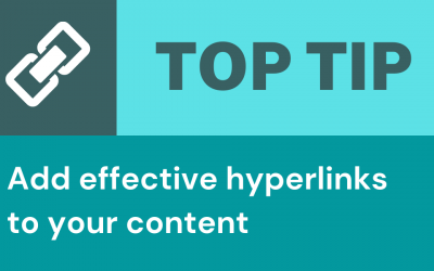 Adding Effective Hyperlinks to your Content