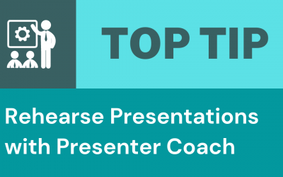 Rehearse presentations with PowerPoint presenter coach